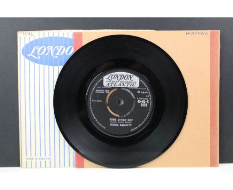 Vinyl - Richie Barrett – Some Other Guy / Tricky Dicky 7” single on London Records - 45-HL-K 9552, original UK 1962 1st issue