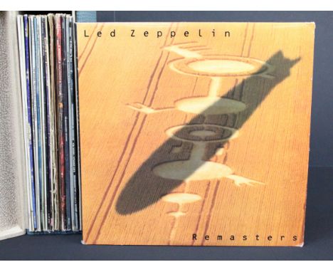 Vinyl - 20 Rock &amp; Pop LPs and 1 12" singles to include Led Zeppelin (Remasters 3LP) Vg+, The Doors, The Who, Rolling Ston