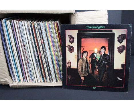 Vinyl - 65 Punk / New Wave LPs and 21 12" singles to include The Stranglers x 4, The Clash, Dead Kennedys, Generation X, Talk