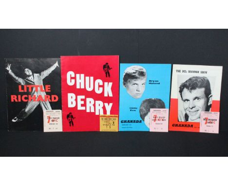 Memorabilia - 4 original 1960’s UK tour programmes to include: Chuck Berry / The Animals / Carl Perkins / The Nashville Teens