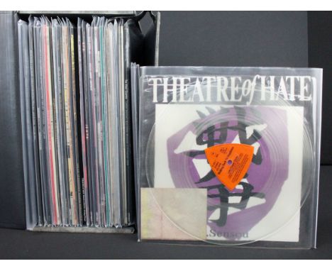 Vinyl / Autographs - 28 Punk / Post Punk LPs, 4 10" and 5 12" featuring signed examples - to include The Mission (4 LPs), Rut