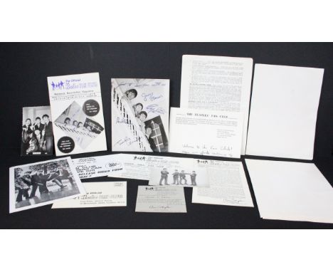 The Beatles 14 original items of Fan Club memorabilia to include: membership Southern Area Fan Club Get Together 1963 Flyer, 