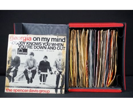 Vinyl - Approximately 50 Rock and Pop foreign pressing 7” singles from around the world, to include: The Kinks, The Spencer D