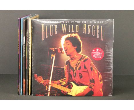 Vinyl - 6 Jimi Hendrix recent issue LPs to include Blue Wild Angel: Jimi Hendrix Live At The Isle Of Wight (113 086-1) sealed