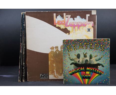 Vinyl - 4 LPs and 1 EP to include Led Zeppelin II (plum Atlantic labels, Thankyou misprint, Lemon Song credit) Vg/Vg+, Atomic