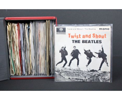 Vinyl - mainly 1960s rock &amp; pop 7" singles to include The Beatles x 11 (inc MMT, and 1 EP), Bob Dylan x 13 (inc EPs), Van