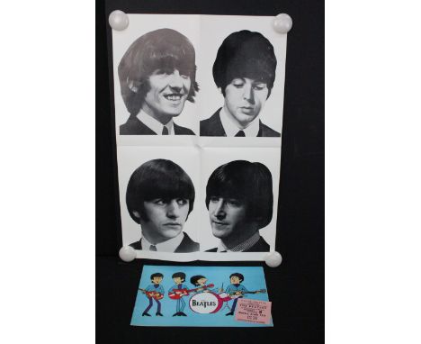 Memorabilia - The Beatles original 1965 tour programme with The Moody Blues and The Paramounts, comes with a ticket stub to t