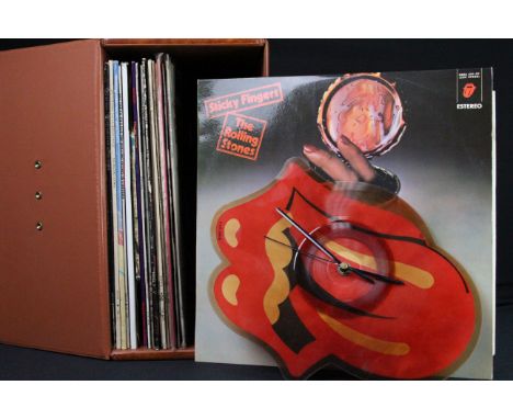Vinyl - 17 Rolling Stones &amp; members LPs, 2 12" spanning their career featuring some private pressings to include Sticky F