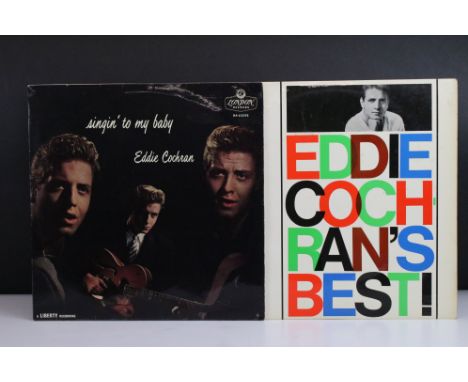Vinyl - Rock ’N’ Roll / Rockabilly - 2 Eddie Cochran albums to include: Singin' To My Baby (London Records – HA-U.2093, UK 19
