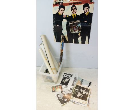 Memorabilia - Mod memorabilia The Jam (This Is The Modern World promo poster, folded with tears), The Jam (promo photo), The 