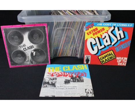 Vinyl - Over 100 Punk / New Wave 7" singles to include The Clash x 6, Sex Pistols, Angelic Upstarts x 4, Siouxsie &amp; The B