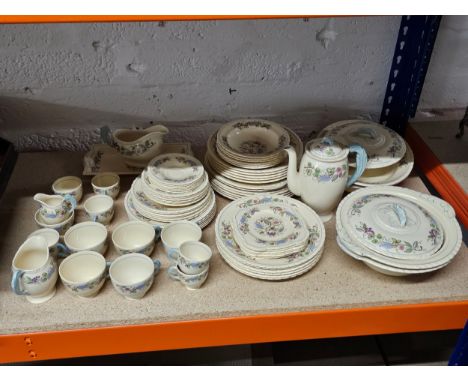 An extensive New Hall dinner service 