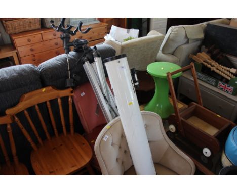 A Meade telescope with tripod stand 