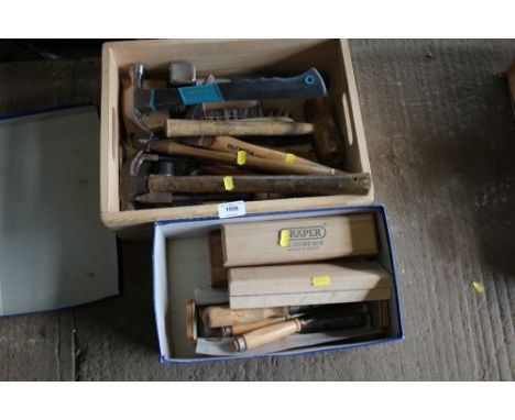 Two boxes of various tools 