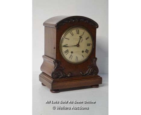 *W&amp;H WINTERHALDER HOFMEIER BRACKET MANTEL CLOCK PARKINSON FRODSHAM LONDON [LQD215]
