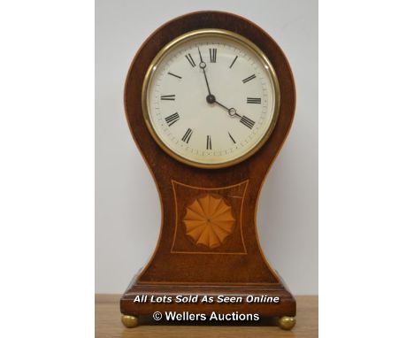 *FRENCH BALLOON SHAPED 8 DAY MANTLE CLOCK [LQD215]