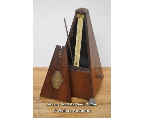 *MAELZEL PYRAMID METRONOME W/BELL WOOD [LQD215]