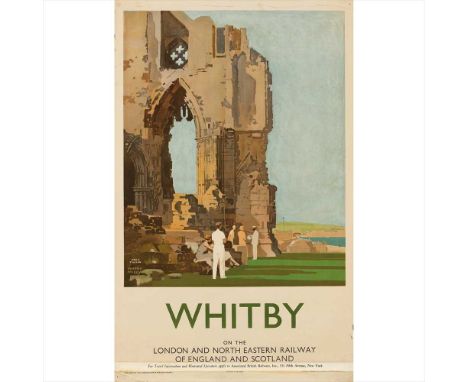 FRED TAYLOR (1875-1963) WHITBY ABBEY lithograph, c.1930, distributed in New York, condition A-; not backed (Dimensions: 40 x 