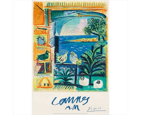 AFTER PABLO PICASSO (1881-1973) CANNES A.M lithograph, 1962, printed by Mourlot, Paris, condition A; not backed (Dimensions: 