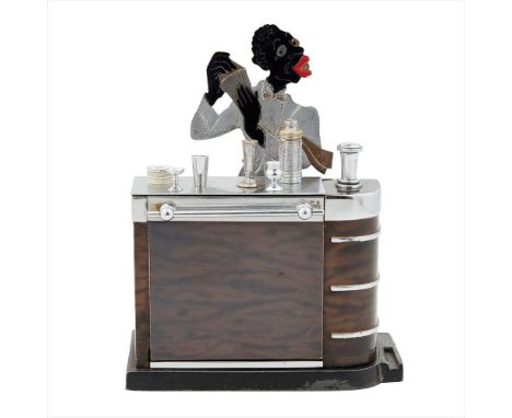 RONSON, UNITED STATES  TOUCH TIP 'BARTENDER' LIGHTER, 1930S chromium plated, stamped to interior compartment RONSON (Dimensio