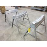 Lot (3) Aluminum Saw Horses Location: Elmco Tool 3 Peter Rd Bristol, RI