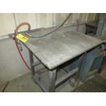 3' x 3' Steel Work Table with Air Location: Elmco Tool 3 Peter Rd Bristol, RI