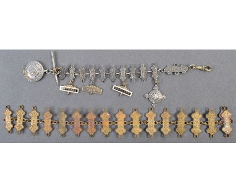 An original early 20th Century St Johns Ambulance medal chain awarded to a Harry. R Maidment. The medal clasps spanning 30+ y