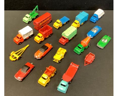 Lonestar Tuff Tots vehicles, Citroen, Tipper Truck, Skip Wagon, Lowloader truck etc, light play ware  (18 ) 