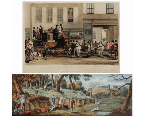 F.J. HOWELL AFTER G. HOWELL 'The Blenheim leaving the Star Hotel, Oxford', aquatint engraving in colours, pub. by G Howell, 3