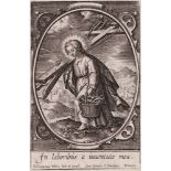 Hieronymus Wierix (1553-1619) - The infant Jesus carries the instruments of passion