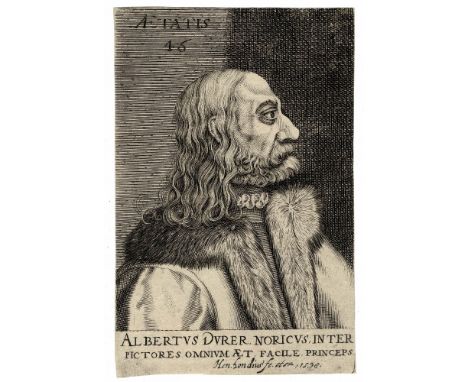 Portrait of Albrecht Dürer, Henricus Hondius, 1598  /  Description:  Rare portrait of Albrecht Dürer (1471-1528) at the age o