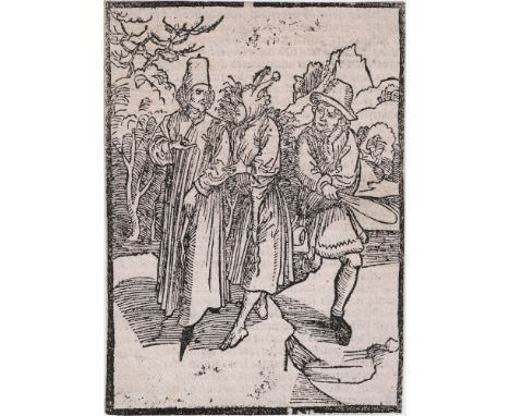 Albrecht Durer - Ungrateful fools  /  Description:  Von Undanckberkeyt'  Der Geprügelter Narr - Of the vyce of vnkyndnes-  "W