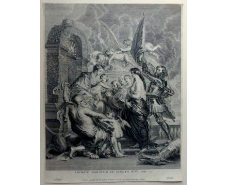 Pieter Paul Rubens, Paulus Pontius, Sacra Conversazione with St Bonaventure and St George; the Virgin and Child  /  Descripti