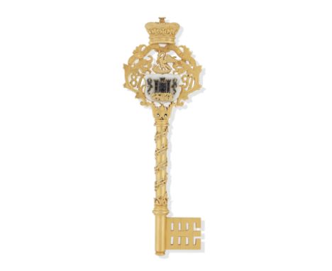 Of Edinburgh Interest: an 18ct gold presentation key, Royal Infirmary of Edinburgh, 1887-1897, by Hamilton &amp; Inches, Edin