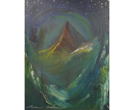 Tara Baden- A framed oil on board titled 'My Stars', signed, label verso and certificate of authenticity to the back. H.71 W.