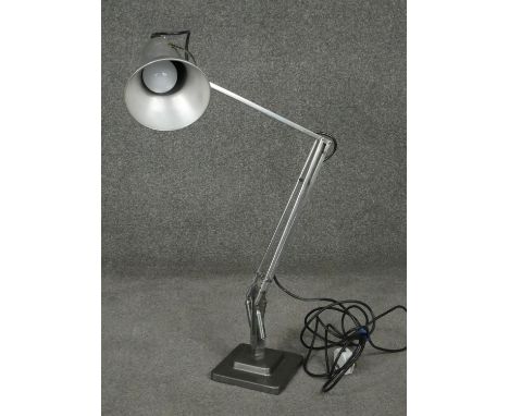 Herbert Terry 'The Anglepoise' lamp, model 1227, finished in chrome, the fork with cast manufacturers mark, on square stepped