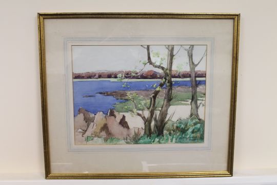 WILLIAM HANNAH CLARKE Kirkcudbright. Watercolour over pencil. 27cm x ...