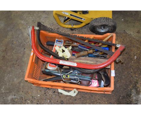 Box of various assorted tools