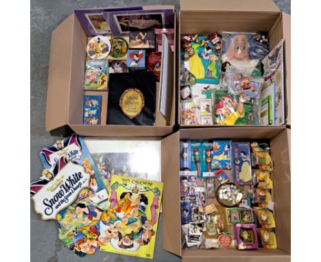 Disney Snow White large mixed group including: candles, pens, sun catcher, music boxes, books, prints, hot water bottle, keyr