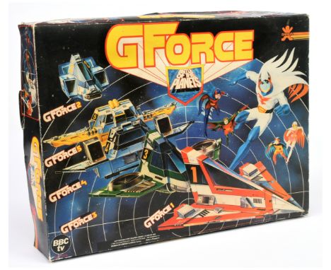 Bandai Battle of the Planets - G Force Set Vehicles No.1-5 plus various accessories (not checked for completeness) - comes wi