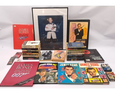 James Bond Collection of Books/Publications Including: James Bond 007 Licence Renewed By John Gardener hardback 1981 book, Ja