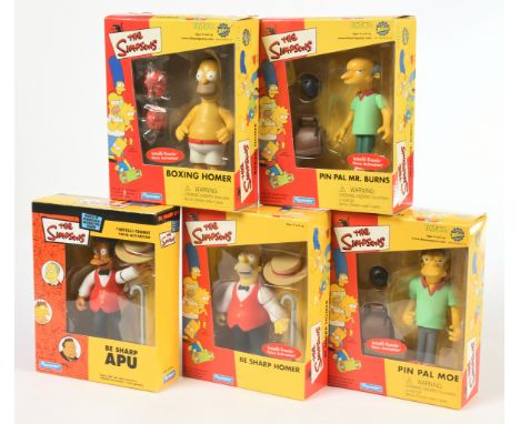 Playmates The Simpsons sealed Be Sharp Apu &amp; Homer, with opened (complete) Boxing Homer, Pin Pal Moe &amp; Pin Pal Mr Bur