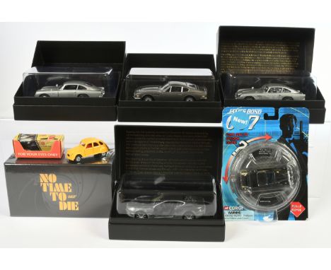 Corgi James Bond No Time To Die Aston Martin DB5 x3 - CC04314 sealed, CC04805 opened, CC04314 opened with bullet holes. CC043
