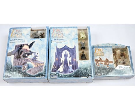 Toy Biz Play Along Toys Lord Of The Rings Armies Of Middle Earth Sets and Deluxe Sets x three including Uruk-Hai Battering Ra