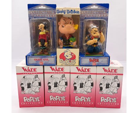 Wade, Bandai, Funko Popeye group x7 Including: Popeye, Olive Oyl, Whimpey, Brutus, plus others, within Good packaging, Good t