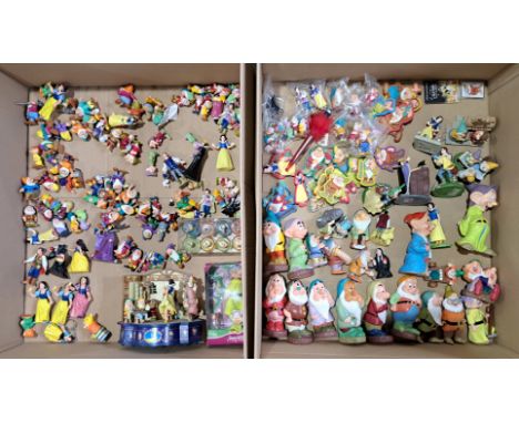 Disney Snow White large group of figures includes range of sizes and brands, mostly plastic/vinyl, some ceramic, also include