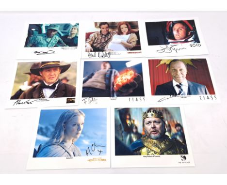 TV &amp; Film related autographs from the Terminator, 2010, The Wild West, Class, The Witcher, Lord of the Rings The Rings of