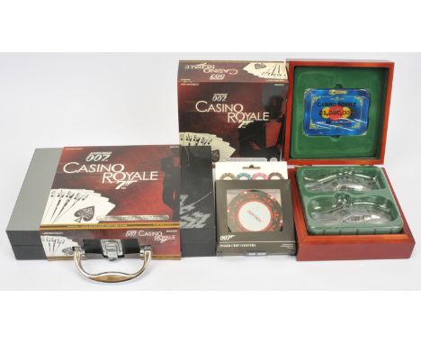 Corgi James Bond Casino Royale 1:36 scale CC99194 &amp; CC99195 Limited Edition Aston Martin DB5 &amp; DBS in poker presentat
