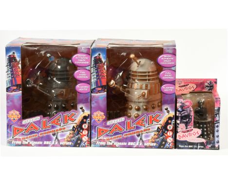 Product Enterprise Classic Doctor Who Radio Command 12 inch Remote Control Talking Dalek (x2) Plus Infrared Davros. Condition