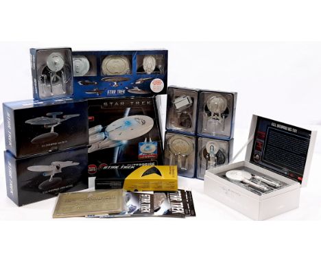 Eaglemoss Star Trek Official Starships Collection &amp; other including: a range of boxed Starships, Dedication plaques, maga